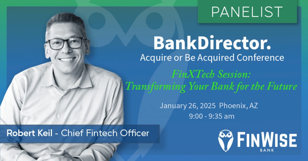 Robert Keil, Chief Fintech Officer at FinWise Bank set to be a panelist at Bank Director Conference 2025