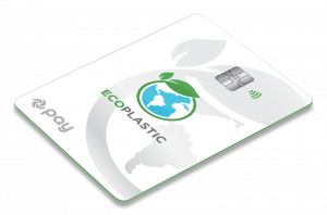 eco plastic payment card example